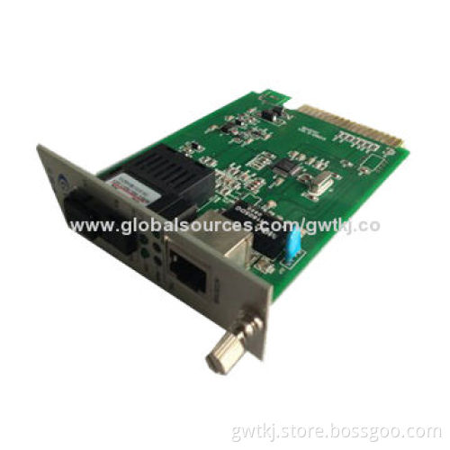 10/100M card type fiber media converter, multimode, 2km, LC/SC/ST/FC optional
